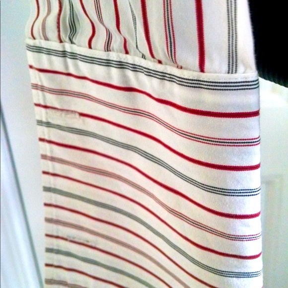 Lauren Ralph Lauren Red And White Striped Button Down Shirt - Picture 5 of 11